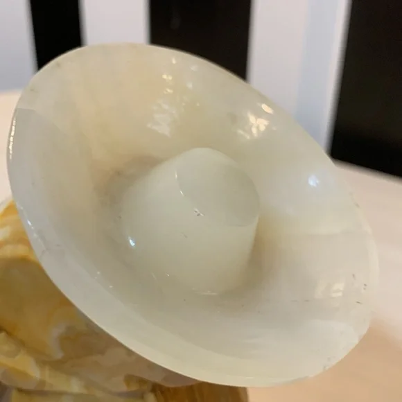 Solid Carved Stone/Rock Sleeping Man in Sombrero Book Ends Vintage Home Decor - Picture 5 of 17